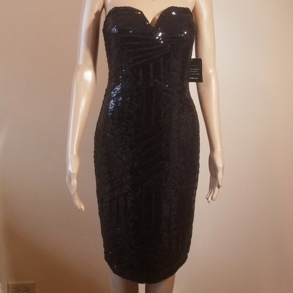 Charlotte Russe Dresses & Skirts - Sexy Black Sequin Dress